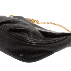 مملوكة مسبقًا Fendi Black Leather Mini Mia Crossbody Bag