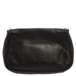 مملوكة مسبقًا Fendi Black Leather Mini Mia Crossbody Bag