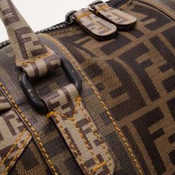 Pre Owned Fendi Multi Zucca Boston Bag