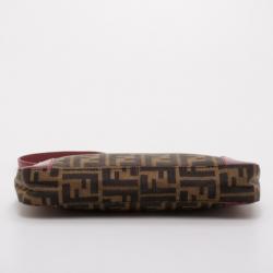 Pre Owned Fendi Tobacco Zucca Small Shoulder Bag