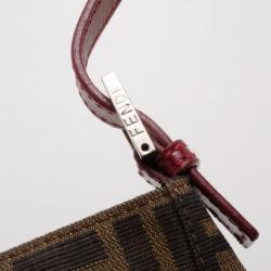 Pre Owned Fendi Tobacco Zucca Small Shoulder Bag