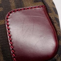 Pre Owned Fendi Tobacco Zucca Small Shoulder Bag