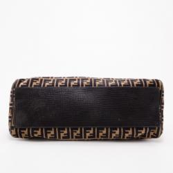 Pre Owned Fendi Velour Zucca Bag Du Jour Tote