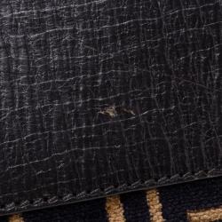 Pre Owned Fendi Velour Zucca Bag Du Jour Tote
