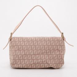 light pink baguette bag