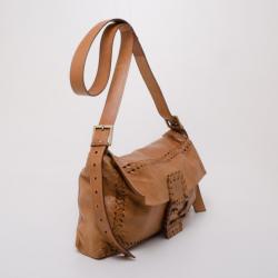 Pre Owned Fendi Brown Leather Capra Shoulder Bag