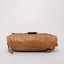 Pre Owned Fendi Brown Leather Capra Shoulder Bag