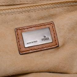 Pre Owned Fendi Brown Leather Capra Shoulder Bag