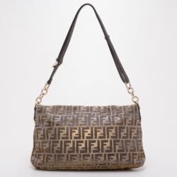 Fendi Glitter Zucca Baguette Handbag