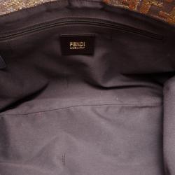Fendi Glitter Zucca Baguette Handbag