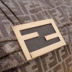 Fendi Glitter Zucca Baguette Handbag