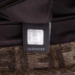 Fendi Glitter Zucca Baguette Handbag