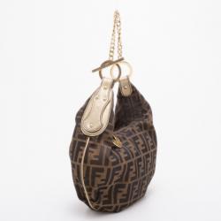 Pre Owned Fendi Zucca Chef Chain Link Hobo