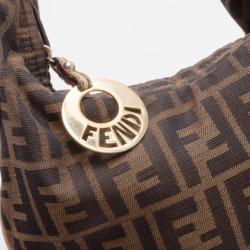 Pre Owned Fendi Zucca Chef Chain Link Hobo