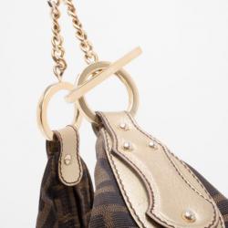 Pre Owned Fendi Zucca Chef Chain Link Hobo