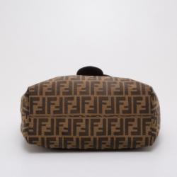Pre Owned Fendi Zucca Borsa B Hobo Bag 