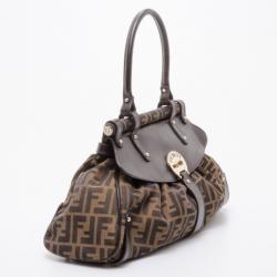 Pre Owned Fendi Zucca Magic Medium Satchel Handbag