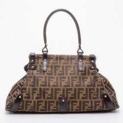 Pre Owned Fendi Zucca Magic Medium Satchel Handbag