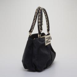 مملوكة مسبقًا Fendi Black Mia Zucca Small Tote
