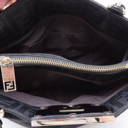 مملوكة مسبقًا Fendi Black Mia Zucca Small Tote