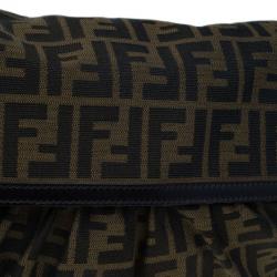 Pre Owned حقيبة فندي شيف كانفاس بني زوكا للكتف