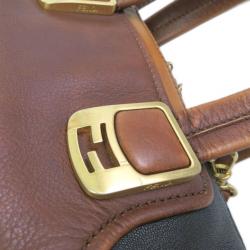 Pre Owned Fendi Tri-Color Leather Chameleon Boston Bag