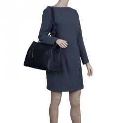 مملوكة مسبقًا Fendi Black Saffiano Leather 2Jours Tote