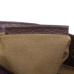 Pre Owned Fendi Brown Canvas Small Zucca Chef De Jour Bag