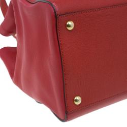 Pre Owned Fendi Red Saffiano Leather 2Jours Tote