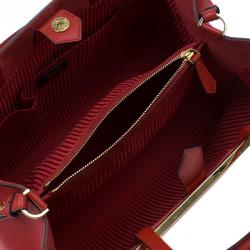 Pre Owned Fendi Red Saffiano Leather 2Jours Tote