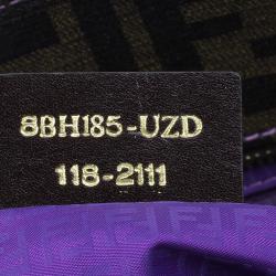 Pre Owned Fendi Brown Zucca Canvas Large Spalmati Roll Shopper Tote