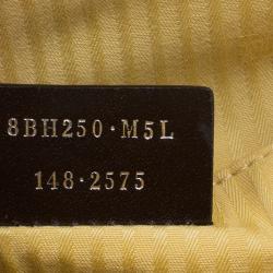 Pre Owned Fendi Yellow Two Tone Saffiano Leather 2Jours Tote