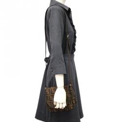 Fendi Tobacco Zucca Small Crossbody Bag