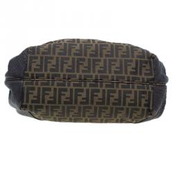 Fendi Brown Leather Canvas Limited Edition Tortoise Spy Bag 