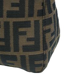 Fendi Brown Tobacco Zucca Long Baguette Shoulder Bag