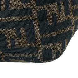 Fendi Brown Tobacco Zucca Long Baguette Shoulder Bag