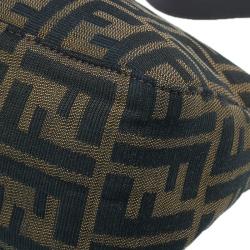 Fendi Brown Tobacco Zucca Long Baguette Shoulder Bag