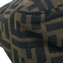 Fendi Brown Tobacco Zucca Long Baguette Shoulder Bag