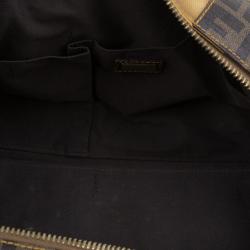 Pre Owned Fendi Gold Coated Canvas and Nylon Large B. Mix Tote