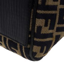 Pre Owned Fendi Velour Zucca De Jour Tote