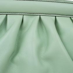 Pre Owned Fendi Green Leather Doctor Frame B Bag