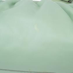 Pre Owned Fendi Green Leather Doctor Frame B Bag