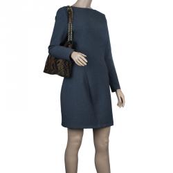 Fendi Brown Zucca Canvas Maxi Baguette Shoulder Bag