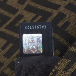 مملوكة مسبقًا Fendi Brown Zucca New Forever Flap Shoulder Bag