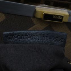 مملوكة مسبقًا Fendi Black Patent Peekaboo Leopard Tote