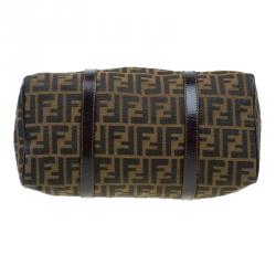 Pre Owned Fendi Tobacco Zucca Canvas Boston Bag