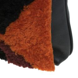 Pre Owned Fendi Shearling Love Letter Flap Bag