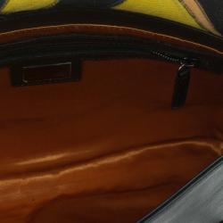 Pre Owned Fendi Shearling Love Letter Flap Bag