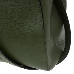 Pre Owned Fendi Olive Green Saffiano Leather 2Jours Tote