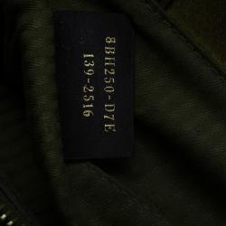 Pre Owned Fendi Olive Green Saffiano Leather 2Jours Tote